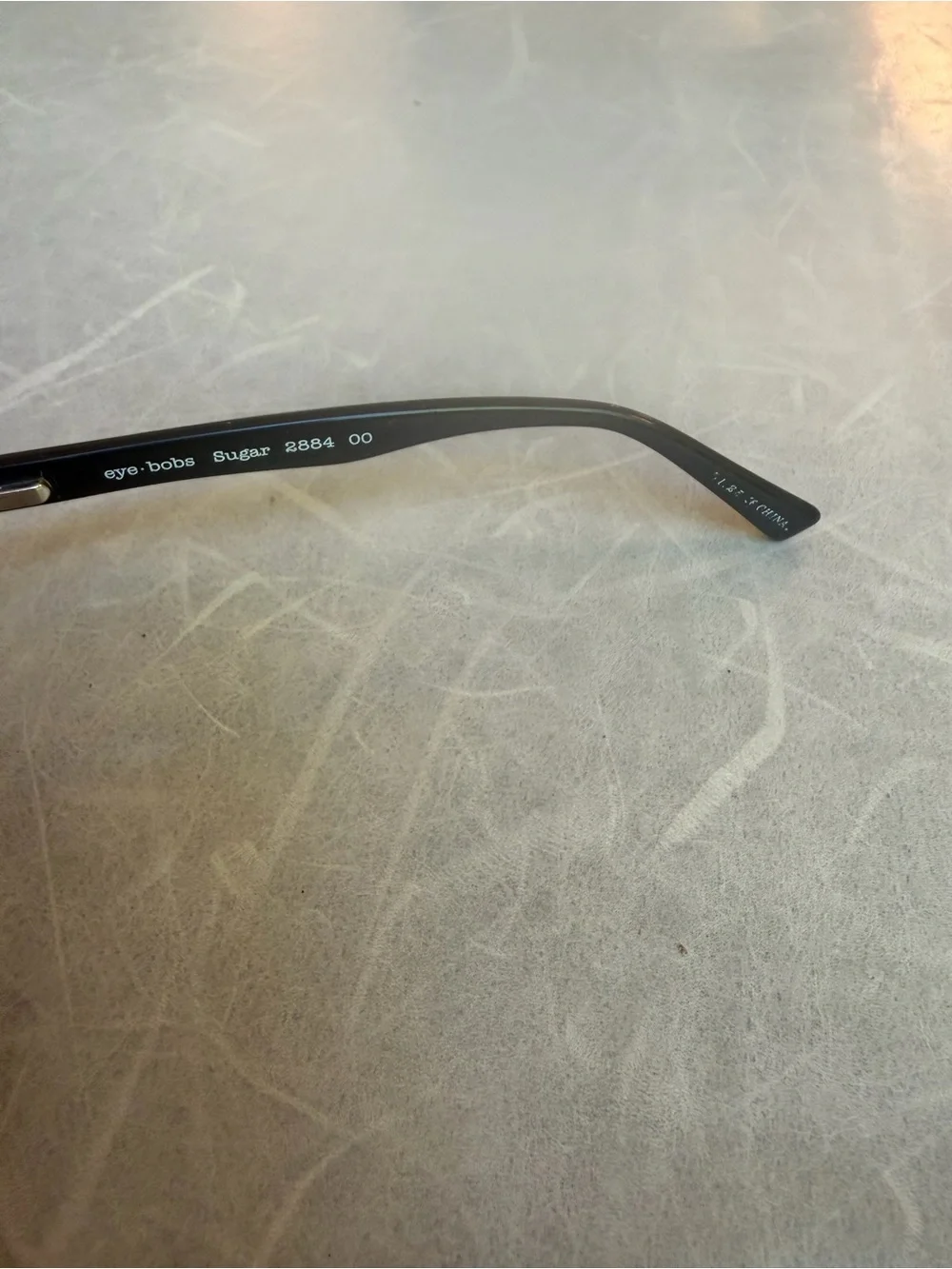 Eye Bobs Readers 1.25, black with black rhinestones women’s glasses
